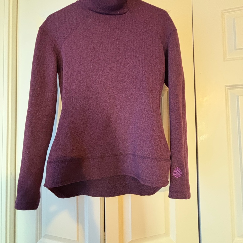 Stio Women's Rich Purple Mock Neck Sweater